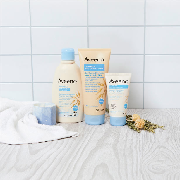 Aveeno® Dermexa räckvidd