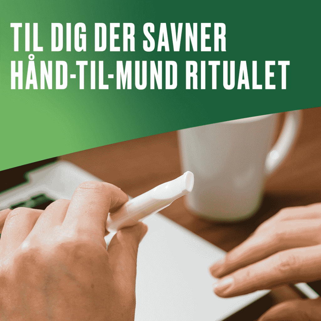 Nicorette inhalator har samme hånd-til-mund bevægelse som cigaretter