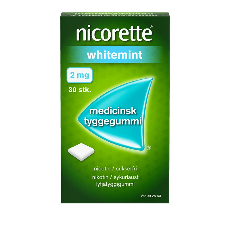 nicorette whitemint medicinsk tyggegummi