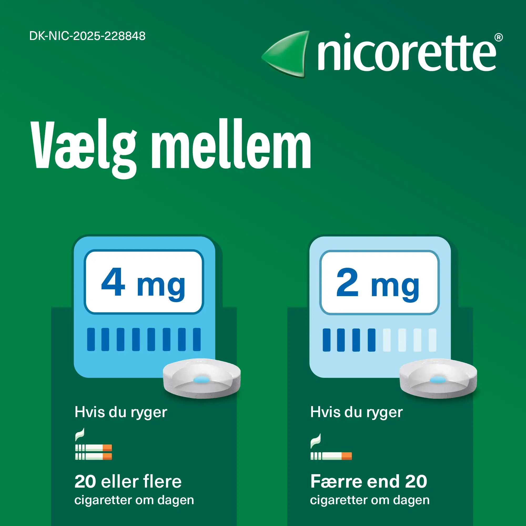 Nicorette sugetabletter giver langvarig intens smag