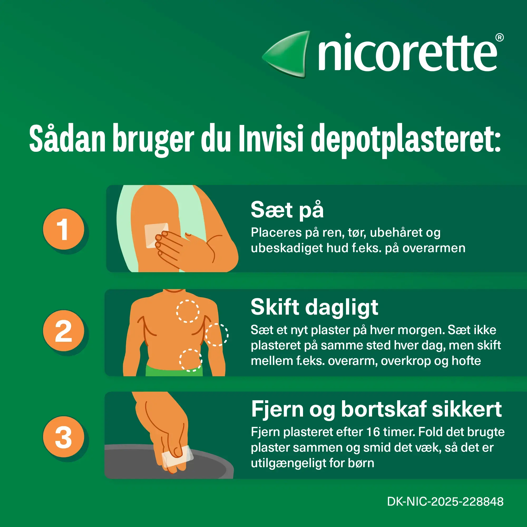 Nicorette Invisi depotplaster lindrer din rygetrang hele dagen