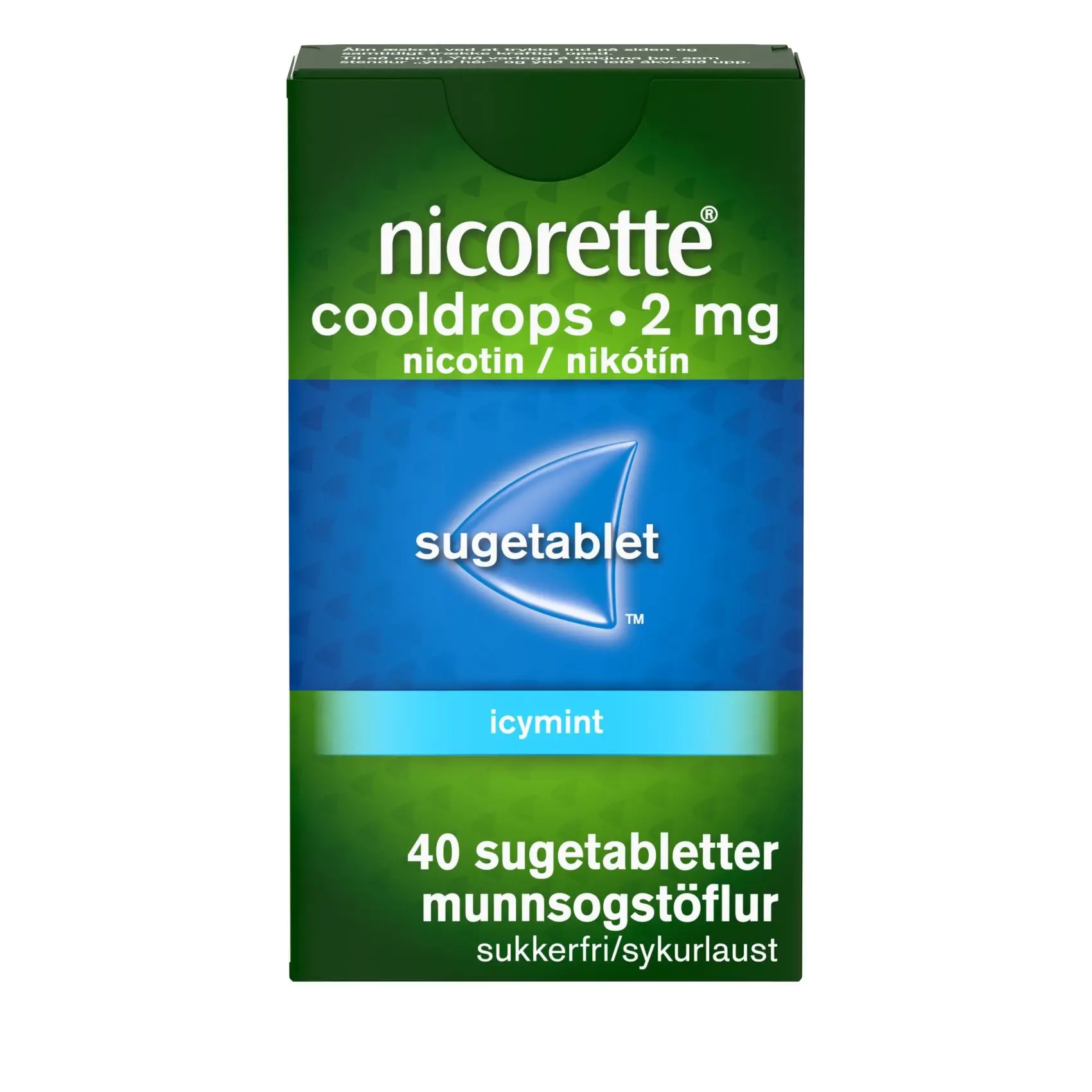 Nicorette Cooldrops sugetabletter 40 stk. pakke