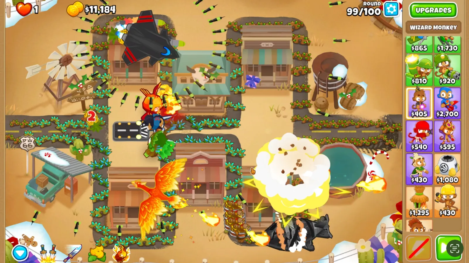 BTD6 Middle of the Road CHIMPS Solution 4 Towers