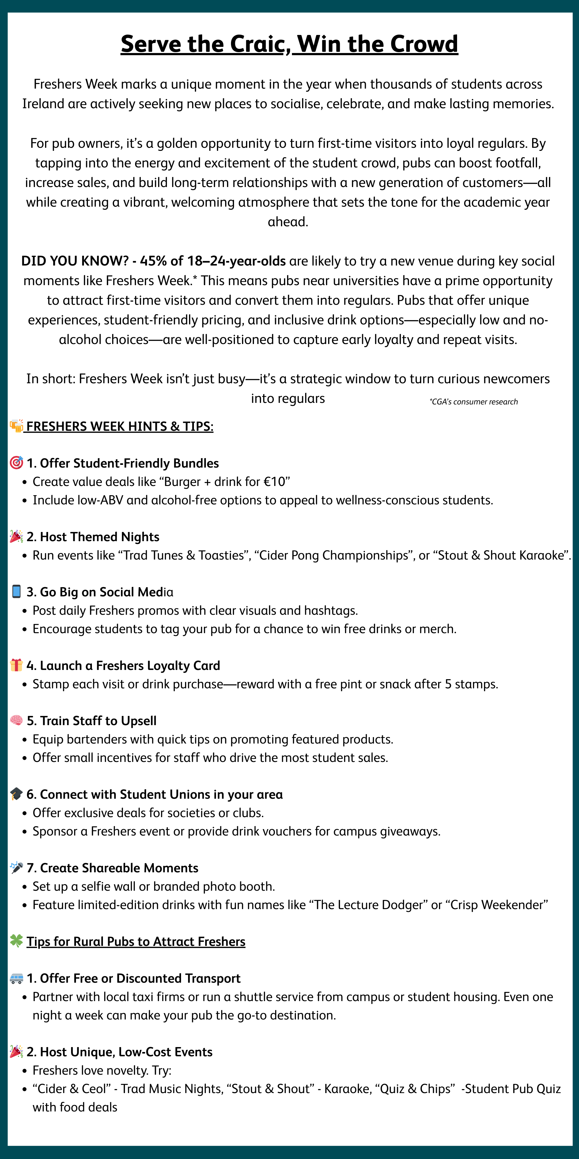 Freshers Hints & Tips V2