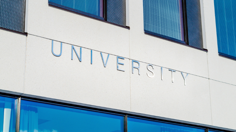 university-building-sign