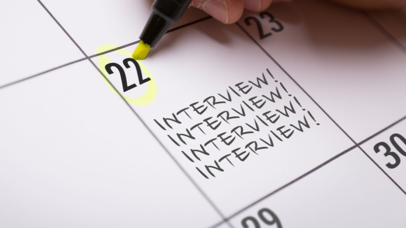 calendar-with-interview-on-it