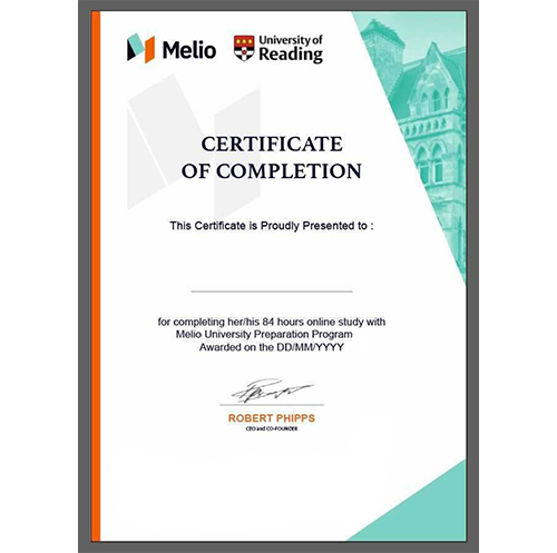 certificate_Melio_Reading