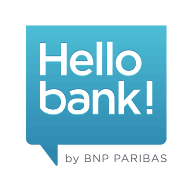 Le logo de la marque Hello Bank!