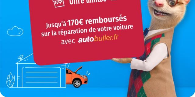 lesfurets x Autobutler : jusqu’à 170€ remboursés sur la réparation de votre voiture