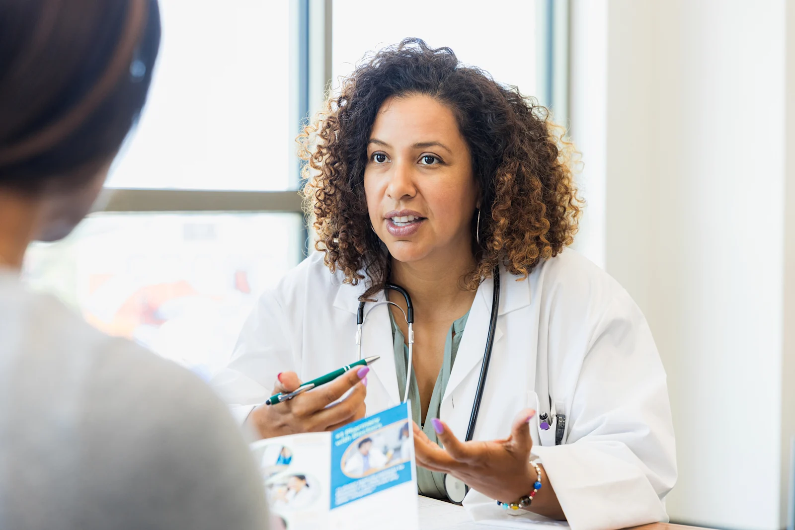 Female doctor counseling patient
