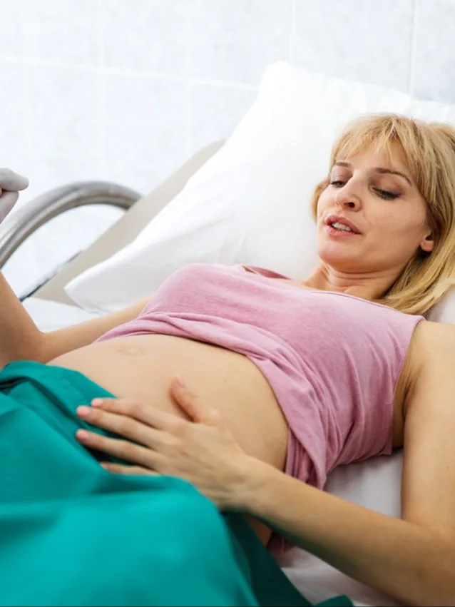 Pregnant woman in triage