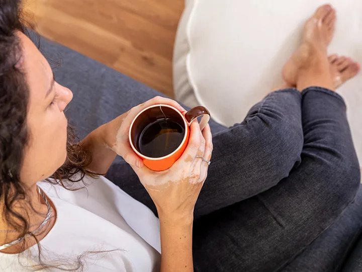 Woman Drinking Coffee