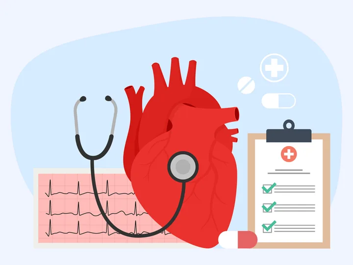 Heart with a Stethoscope