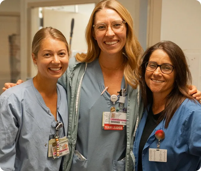 Candid photo of medical professionals