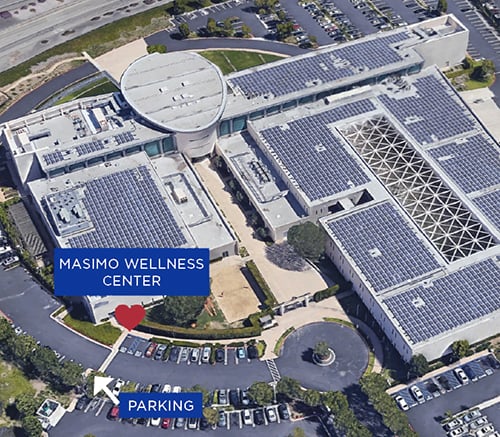 An overhead view of the Masimo Wellness Center