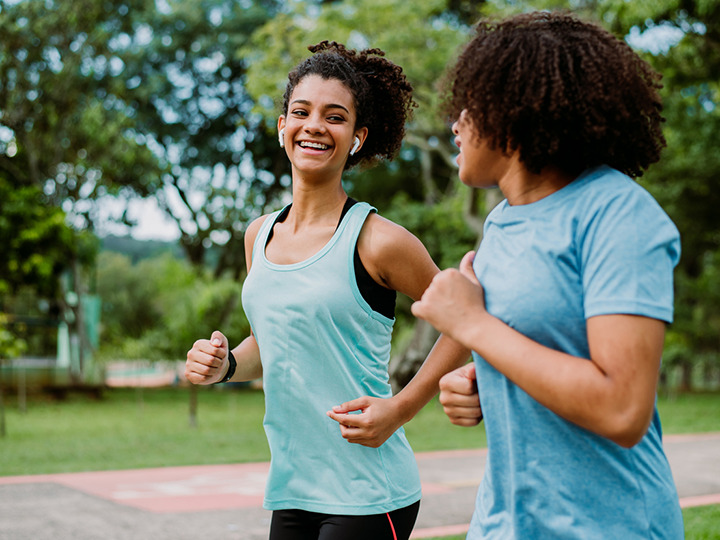 Couple Running Together