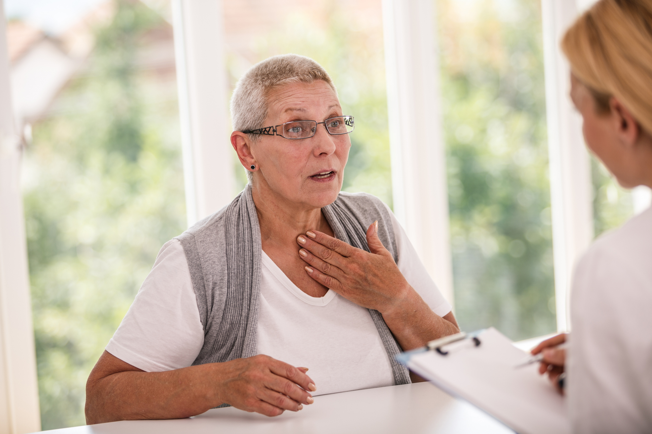 Esophageal female cancer patient