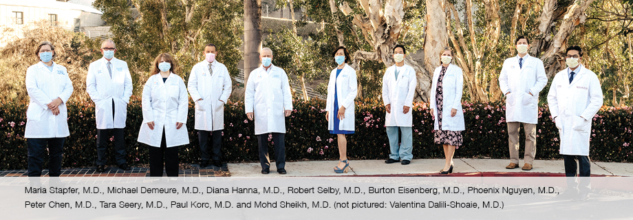 A group photo of the pancreatic cancer team