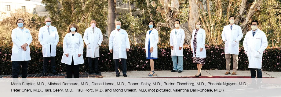 A group photo of the pancreatic cancer team