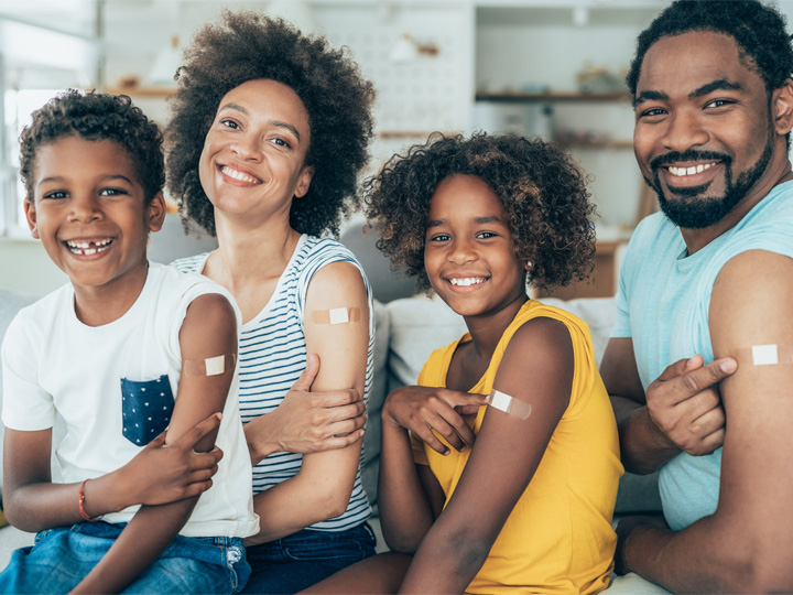 A family of 4 has gotten their COVID vaccines