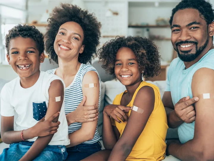 A family of 4 has gotten their COVID vaccines