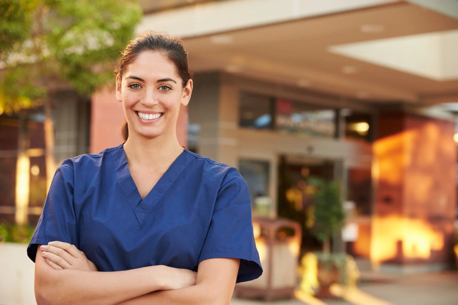 A landscape image of a nurse