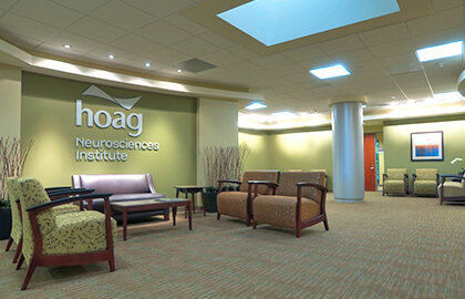 The lobby at the Hoag Neurosciences Institute
