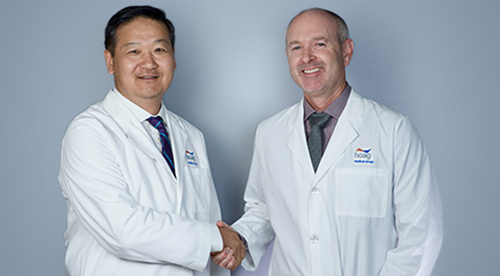 Joomo Yang, M.D., and Michael Haga, M.D., members of Hoag Medical Group
