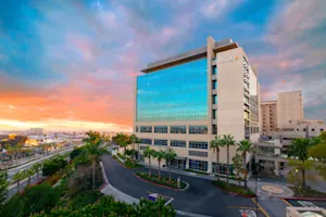 Hoag Hospital Newport Beach Building Sunset 2025