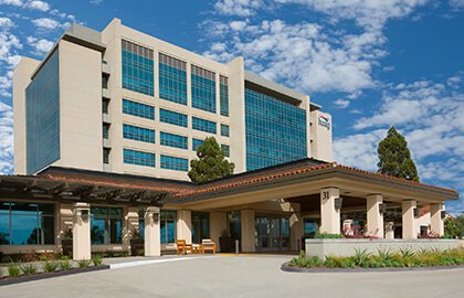 The South lobby of Hoag Hospital in Newport Beach