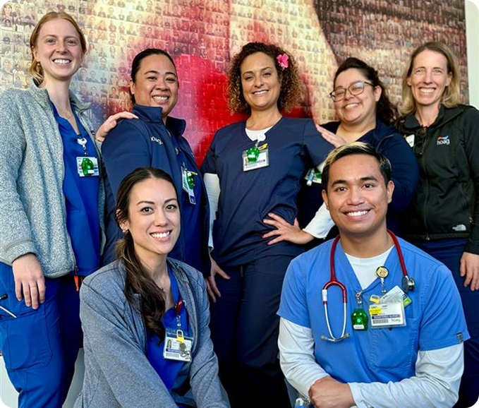 Nurses smiling