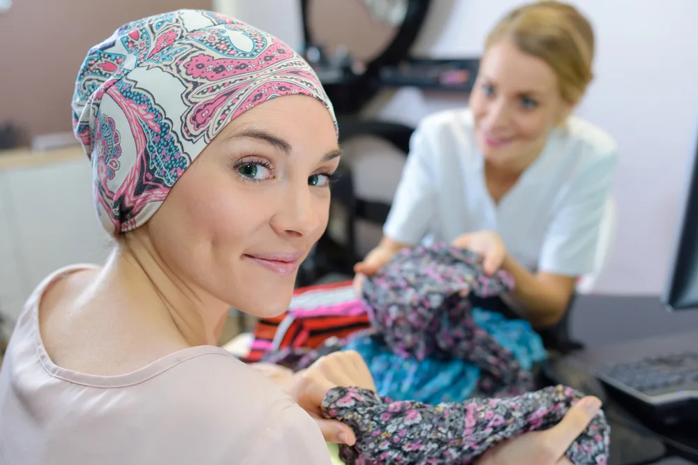 Cancer patients making support basket