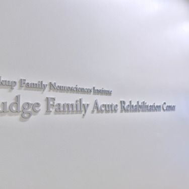 Acute Rehabilitation Center welcome sign