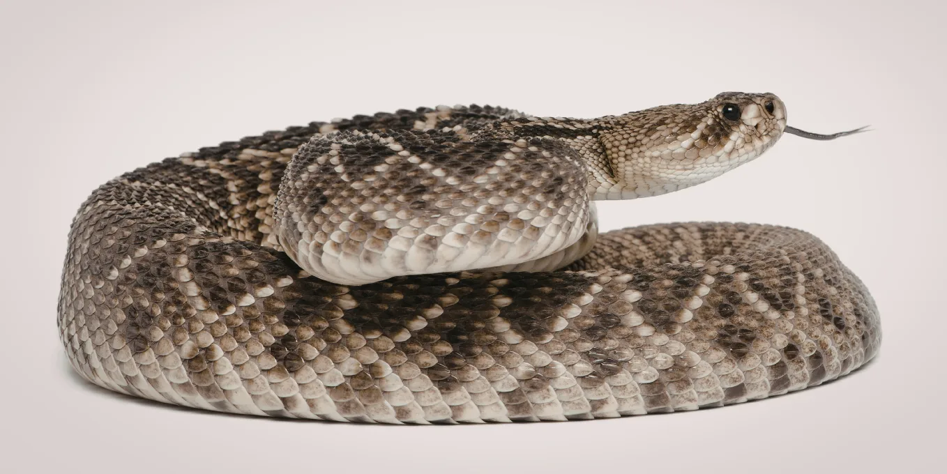 coiled rattlesnake