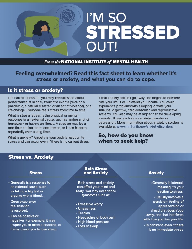 Understanding stress and anxiety - NIMH