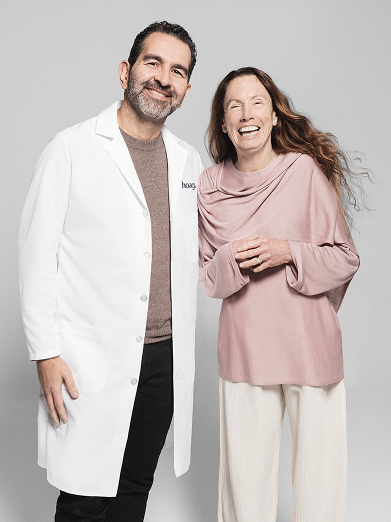 Beth Sanden with Dr Ozgur