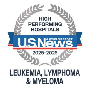 US News & World Badge - Leukemia, Lymphoma & Myeloma
