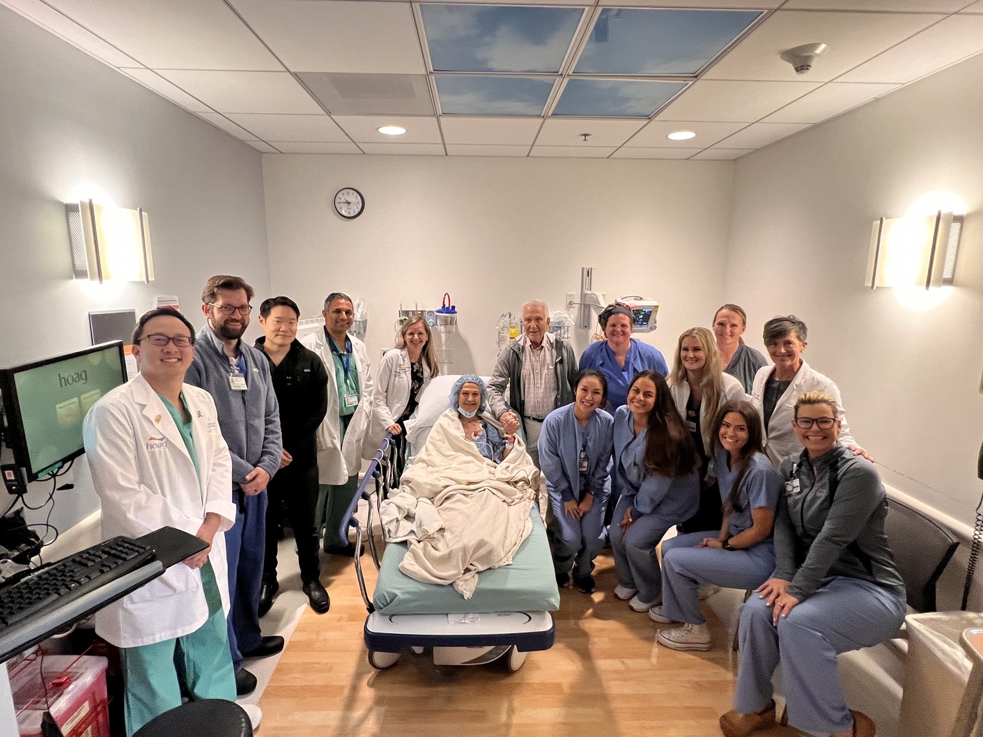 Shahi Shelechi on Hospital Bed