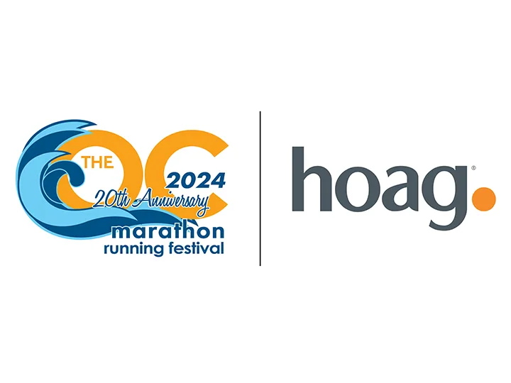 The OC Marathon and Hoag logos