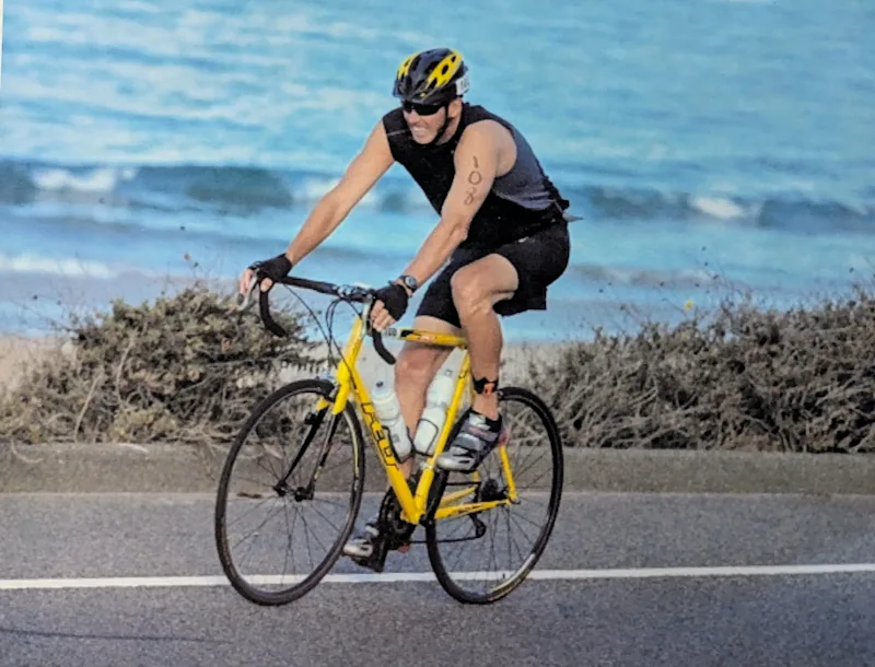 Michael Coons Stroke on bike