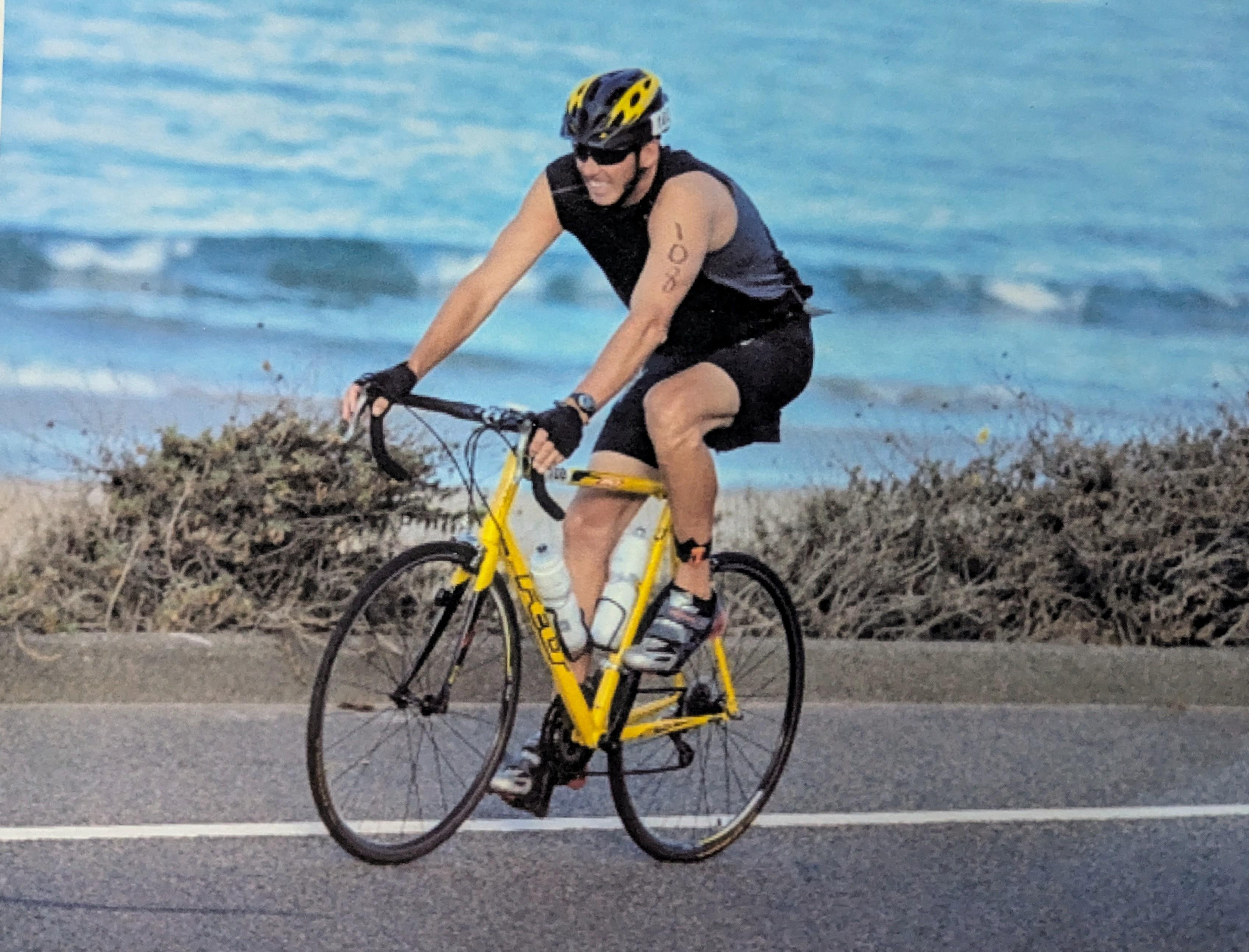 Michael Coons Stroke on bike