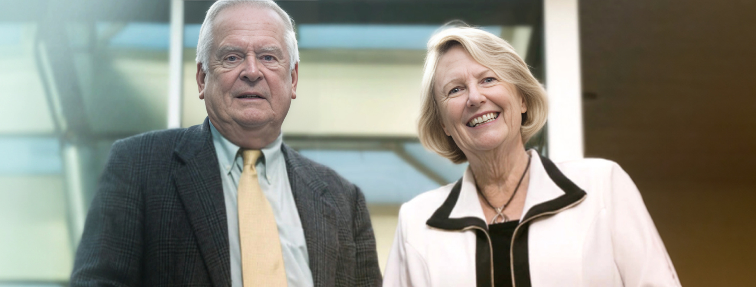 melinda hoag smith smiling with her partner