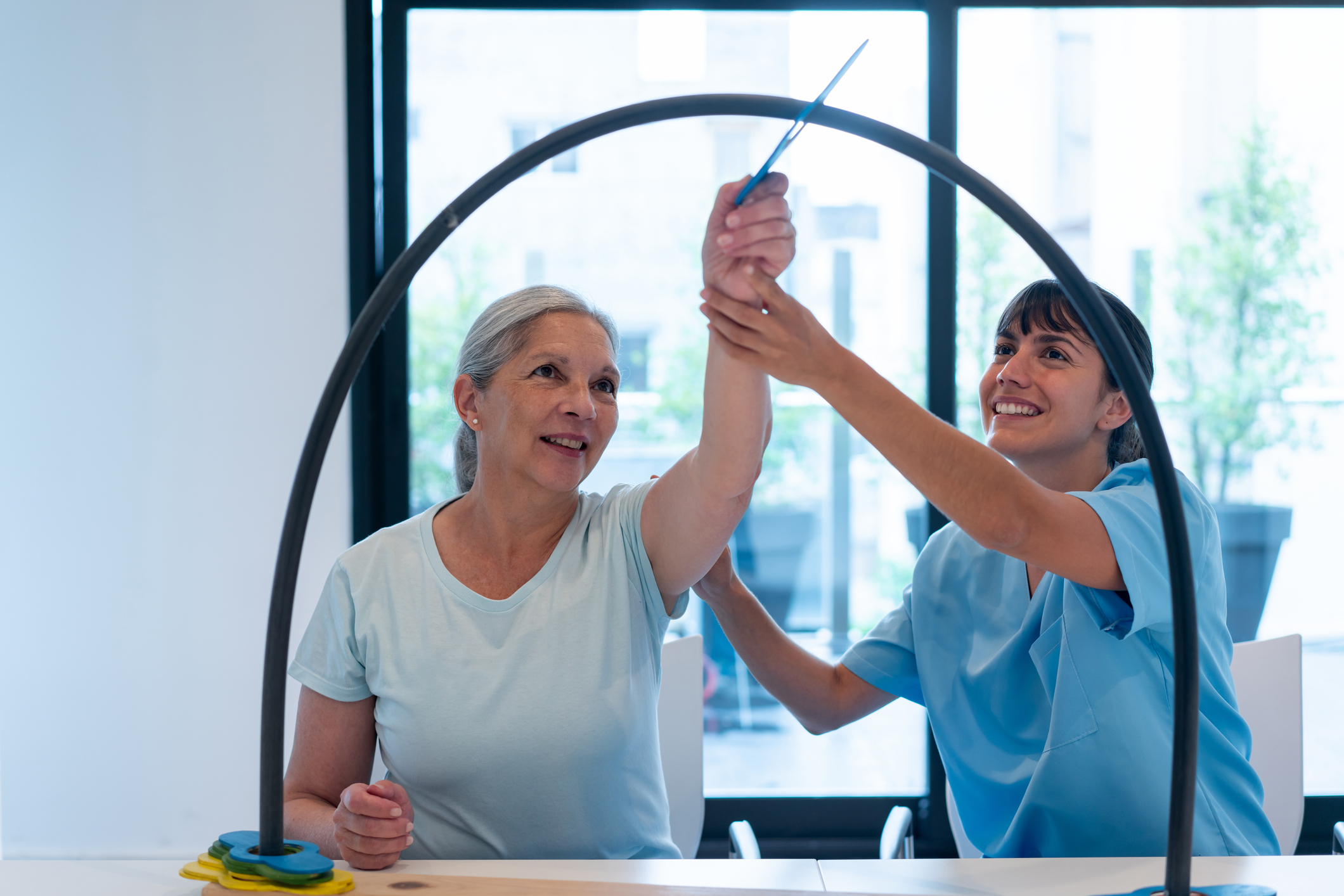 Woman doing Physical Therapy
