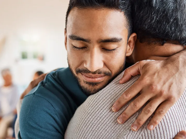 Man Giving a Hug