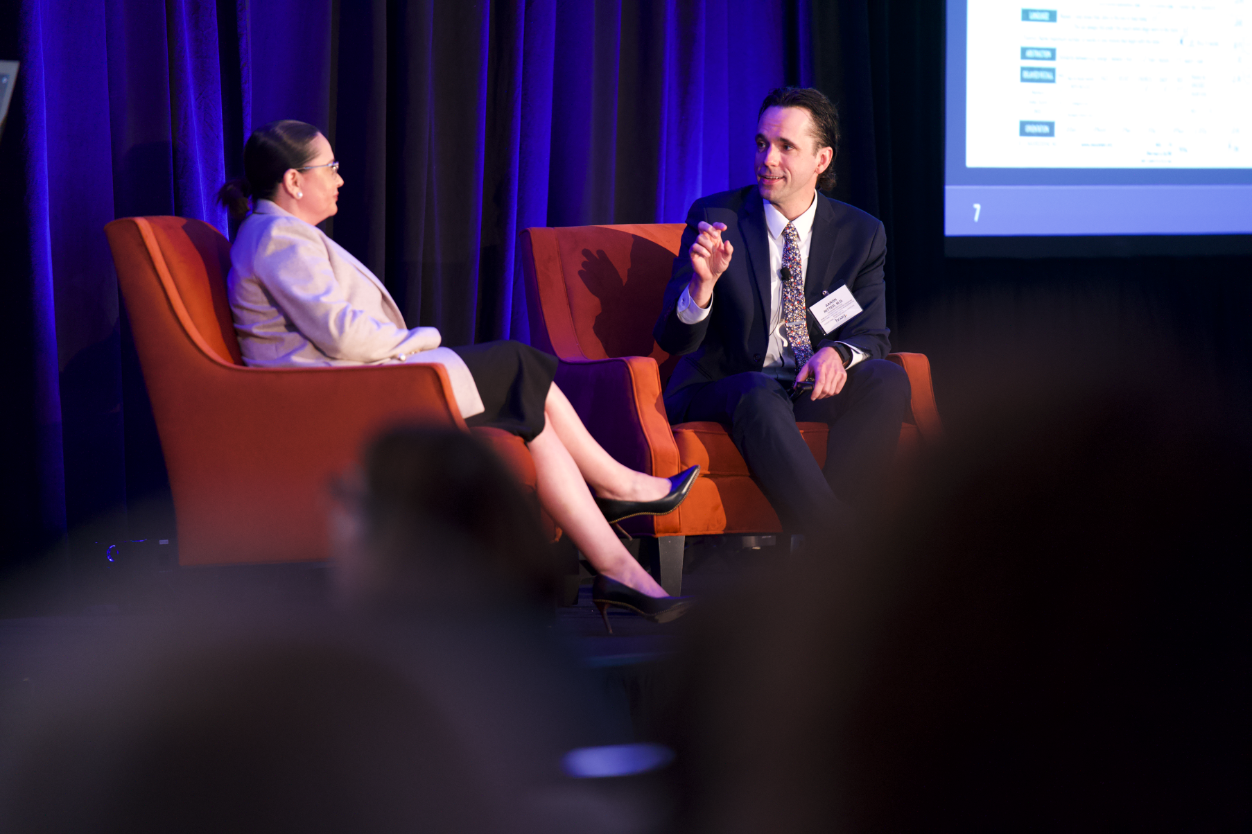 Dr. Ritter on a panel giving a presentation