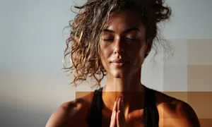 Woman meditating
