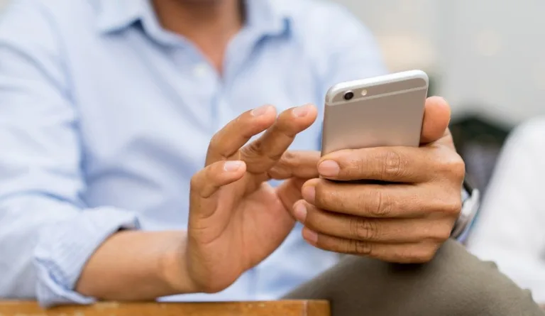 Man holding phone