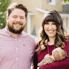 Rick and Lauren Wiepking, with their daughter Avery