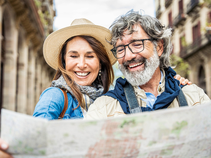 Couple Looking at Map