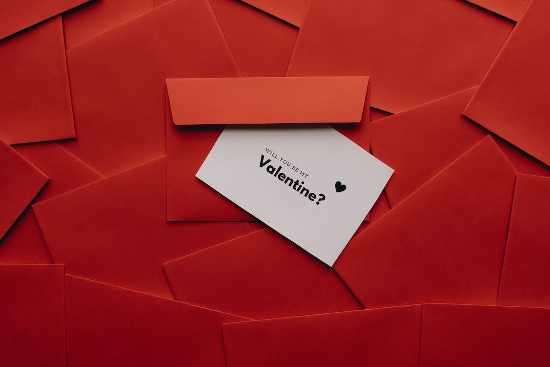 Carte pour la Saint Valentin